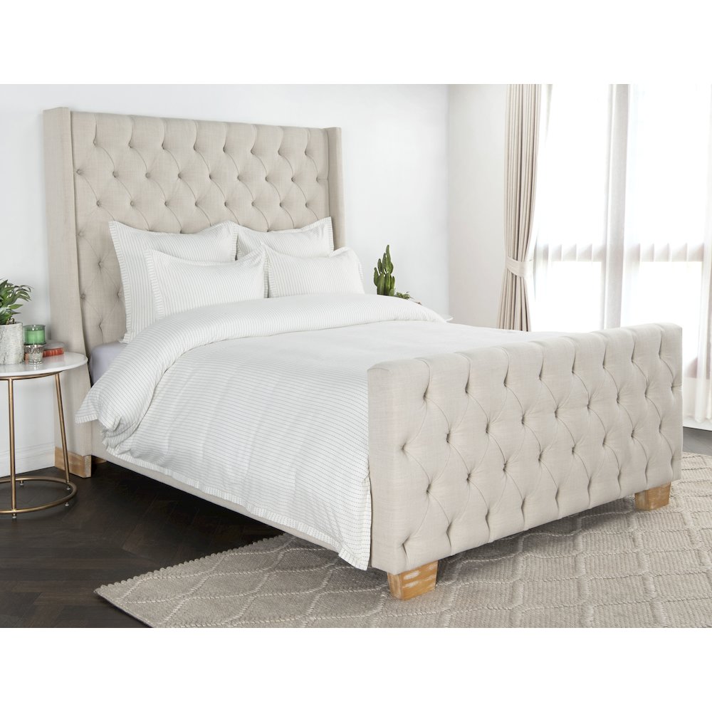 Karina Ivory Gray King Sham. Picture 3