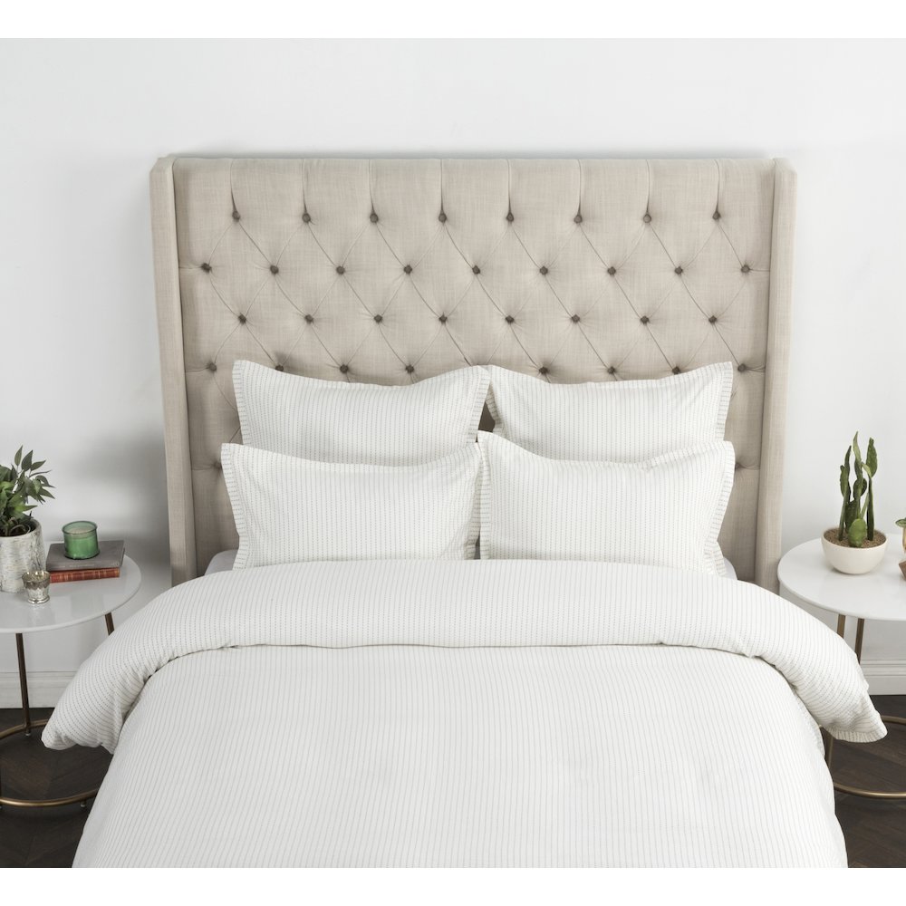 Karina Ivory Gray King Sham. Picture 4