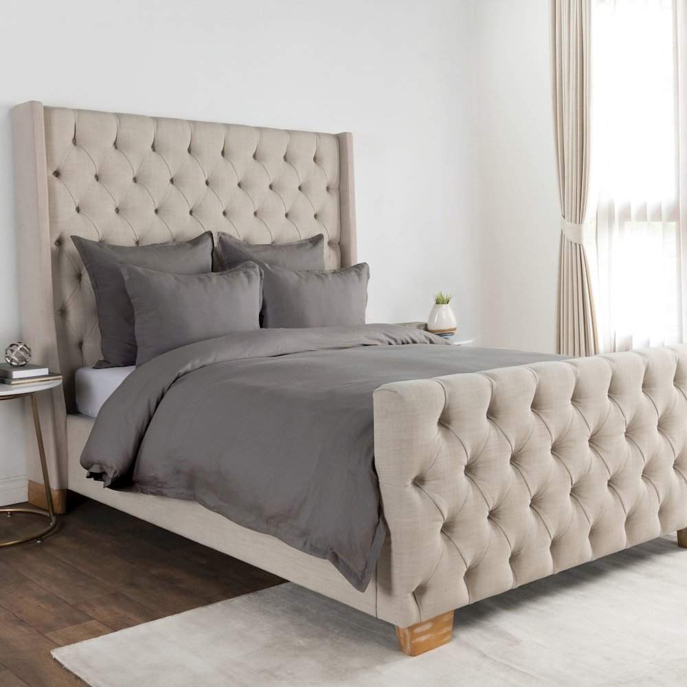 Arcadia Linen Blend King Duvet. Picture 1