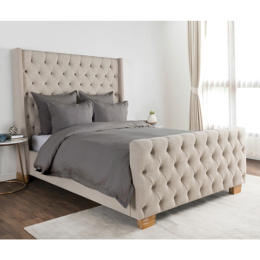 Arcadia Linen Blend King Sham. Picture 2