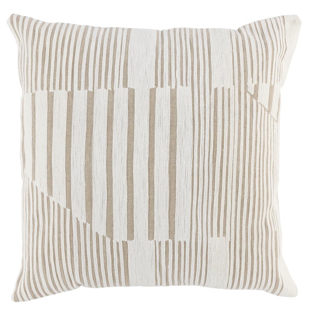 Charlotte 22" Throw Pillow in Natural by Kosas Home. Picture 2