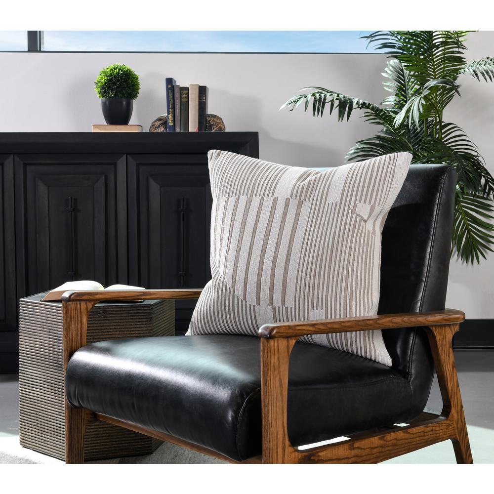 Charlotte 22" Throw Pillow in Natural by Kosas Home. Picture 3