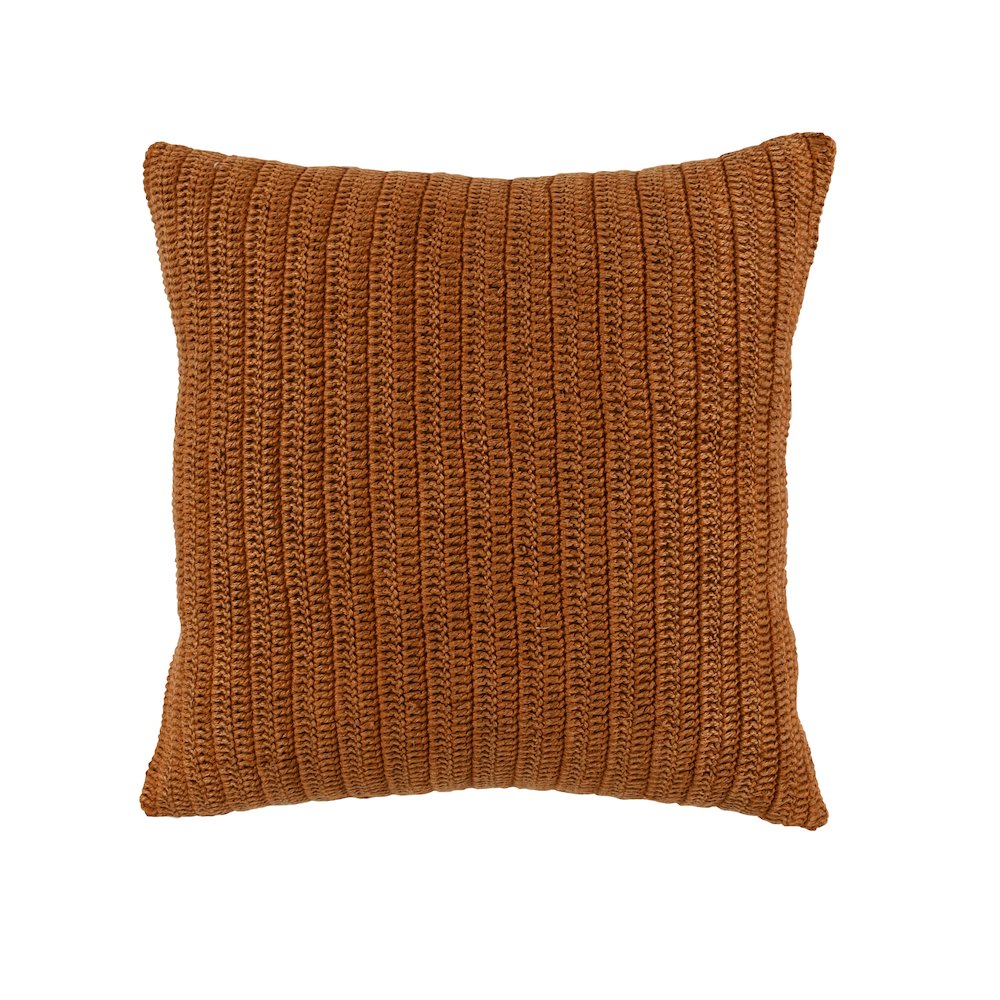 Marcie Belgian Linen Knitted Throw Pillow. Picture 2