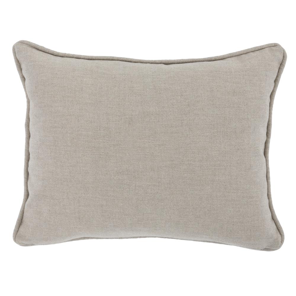 Adrie 12" x 16" Throw Pillow in Ivory. Picture 4