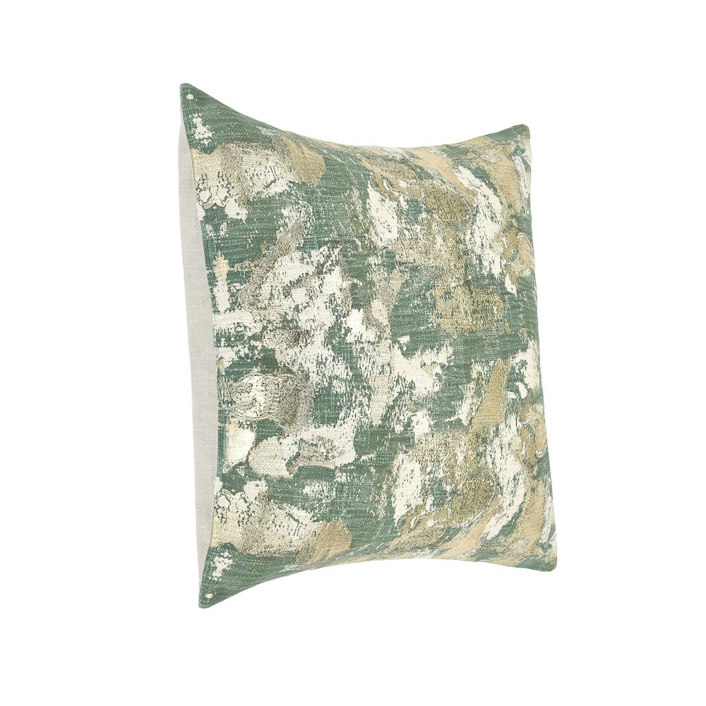 Kosas Home Lucia Embroidered 22” Throw Pillow, Green. Picture 4