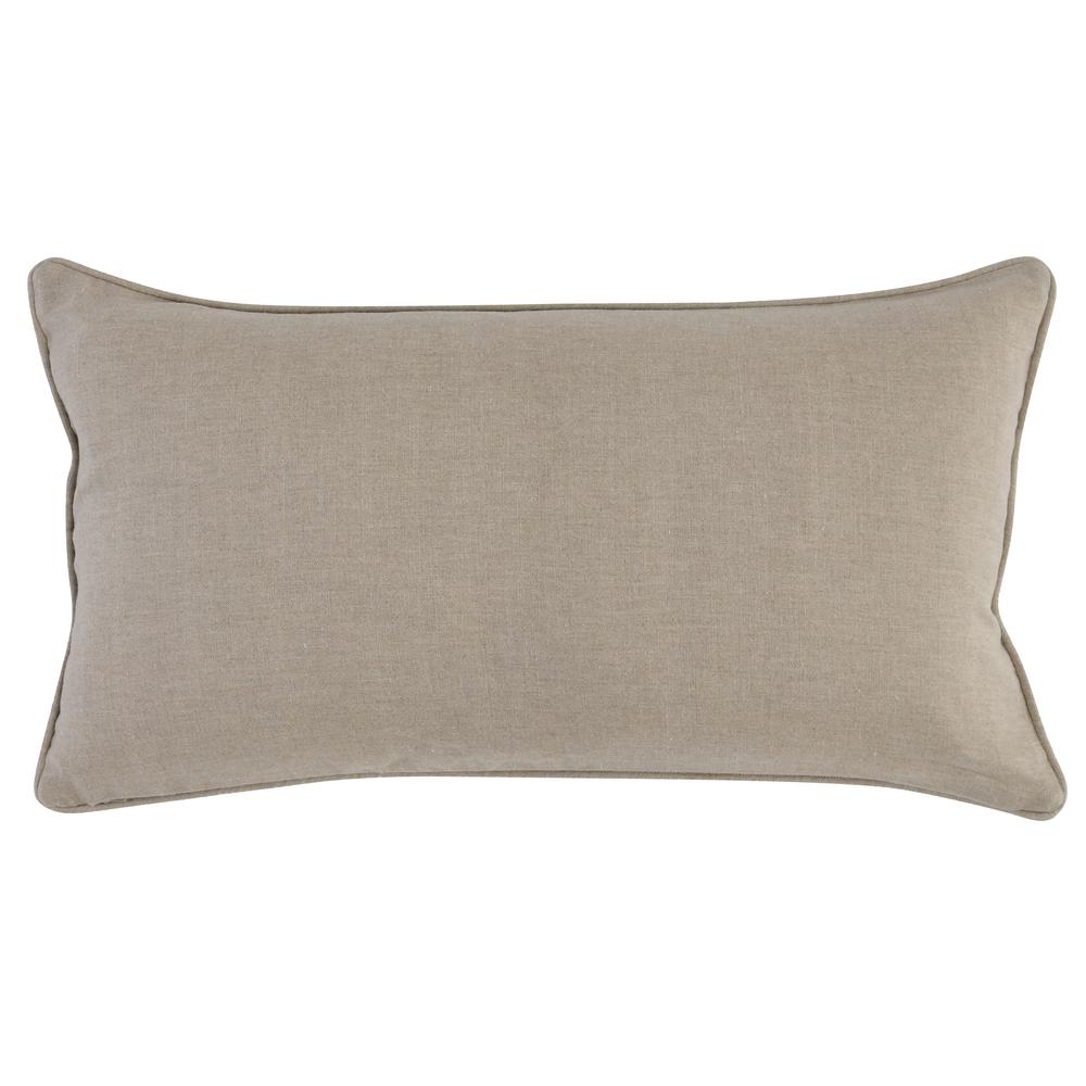 Kamia 14"x 26" Throw Pillow in Beige. Picture 2