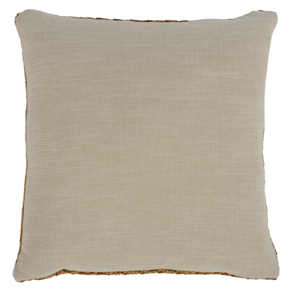Marcie Knitted 22" Throw Pillow, Honey. Picture 3
