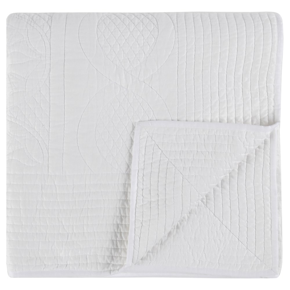 Anessa Linen Blend King Quilt. Picture 1