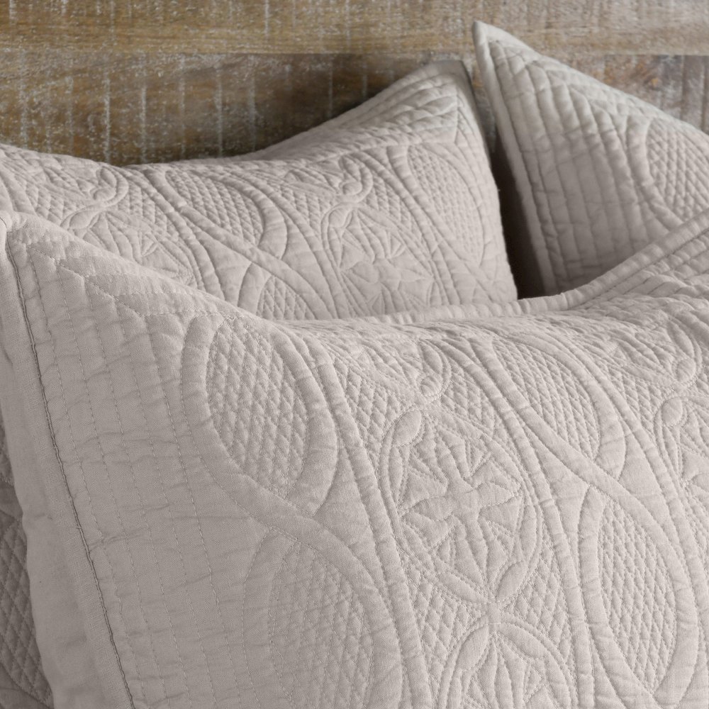Anessa Linen Blend Euro Sham. Picture 3