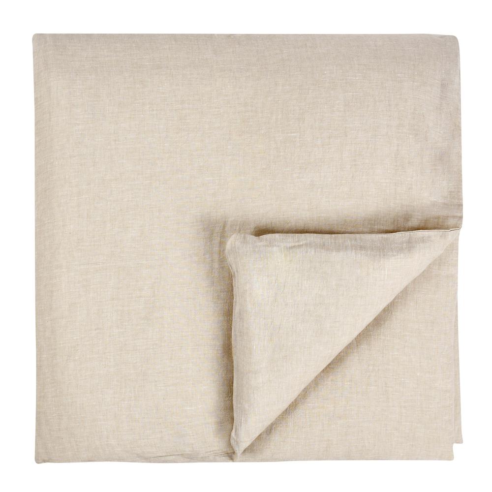 Jayson Linen Cashmere King Beige Duvet. Picture 1