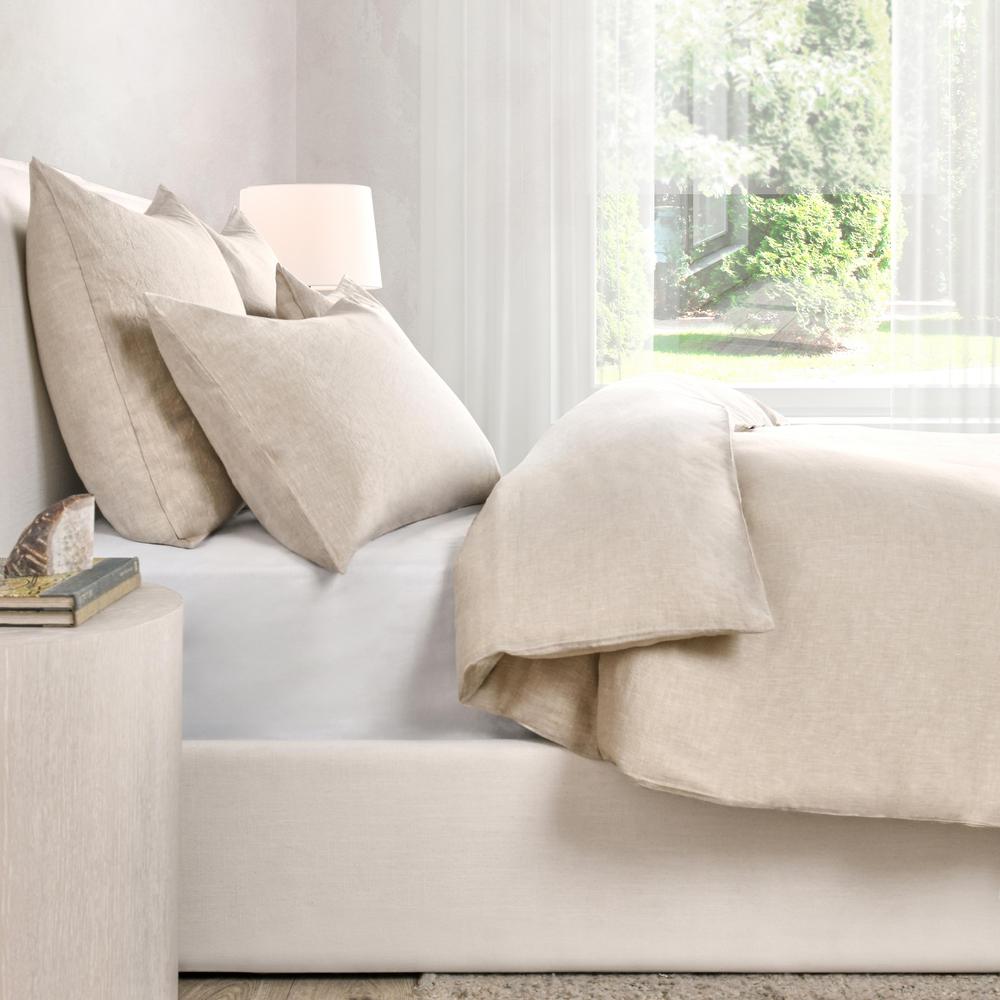 Jayson Linen Cashmere King Beige Duvet. Picture 4