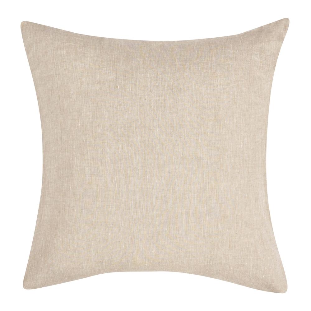 Jayson Linen Cashmere Euro Beige Sham. Picture 1