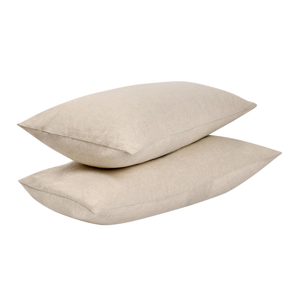 Jayson Linen Cashmere King Beige Sham. Picture 4
