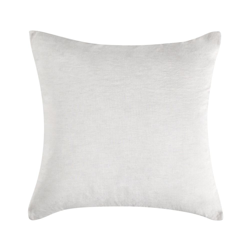 Jayson Linen Cashmere Euro White Sham. Picture 1