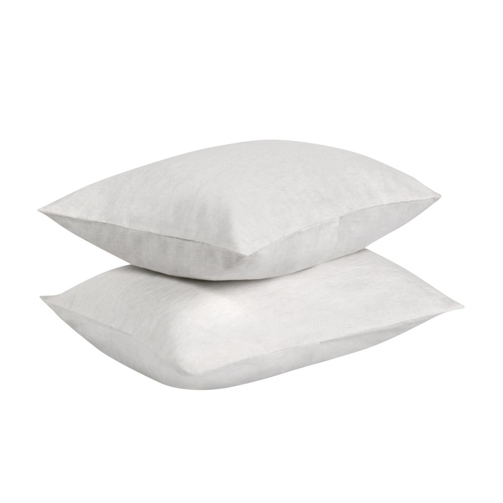 Jayson Linen Cashmere Standard White Sham. Picture 3