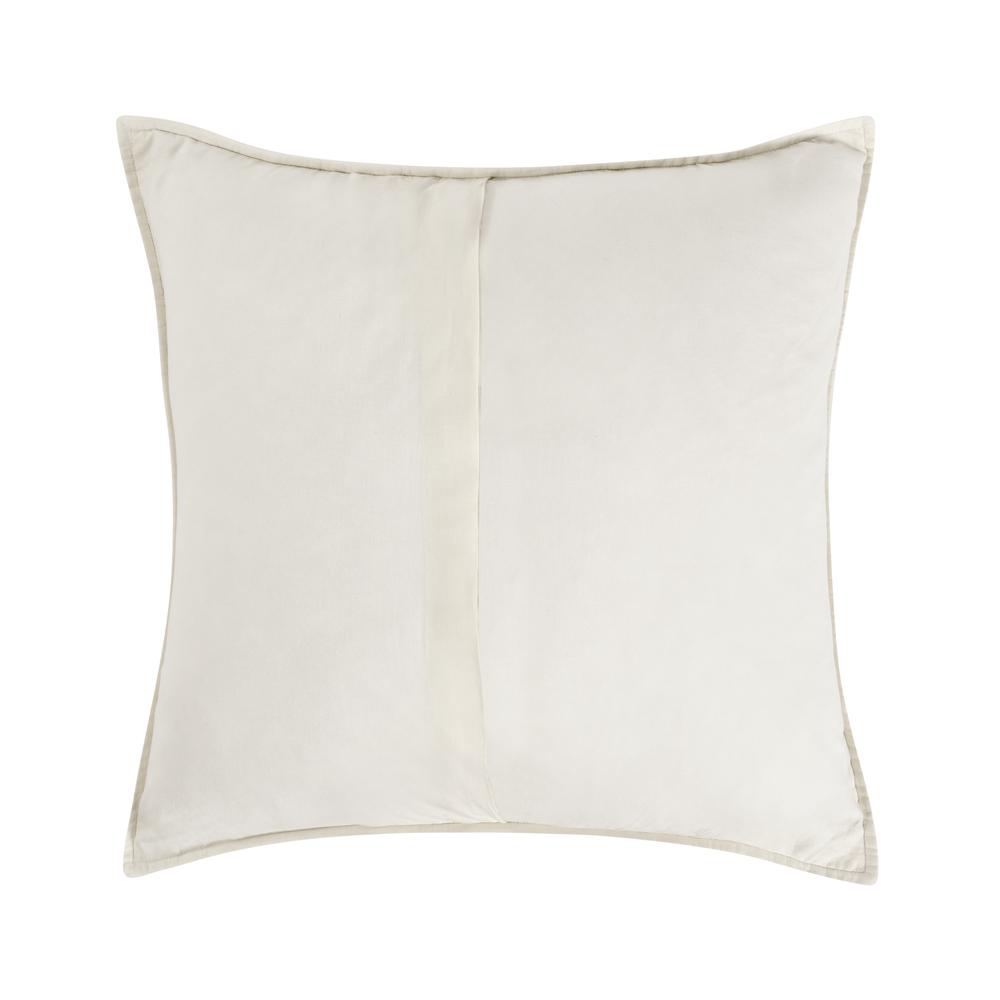 Abraham Cotton Linen Eggshell Beige Euro Sham. Picture 2