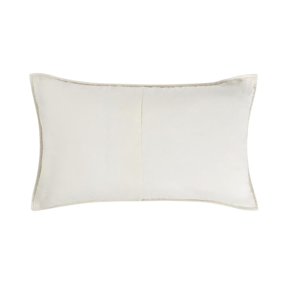 Abraham Cotton Linen Eggshell Beige King Sham. Picture 2