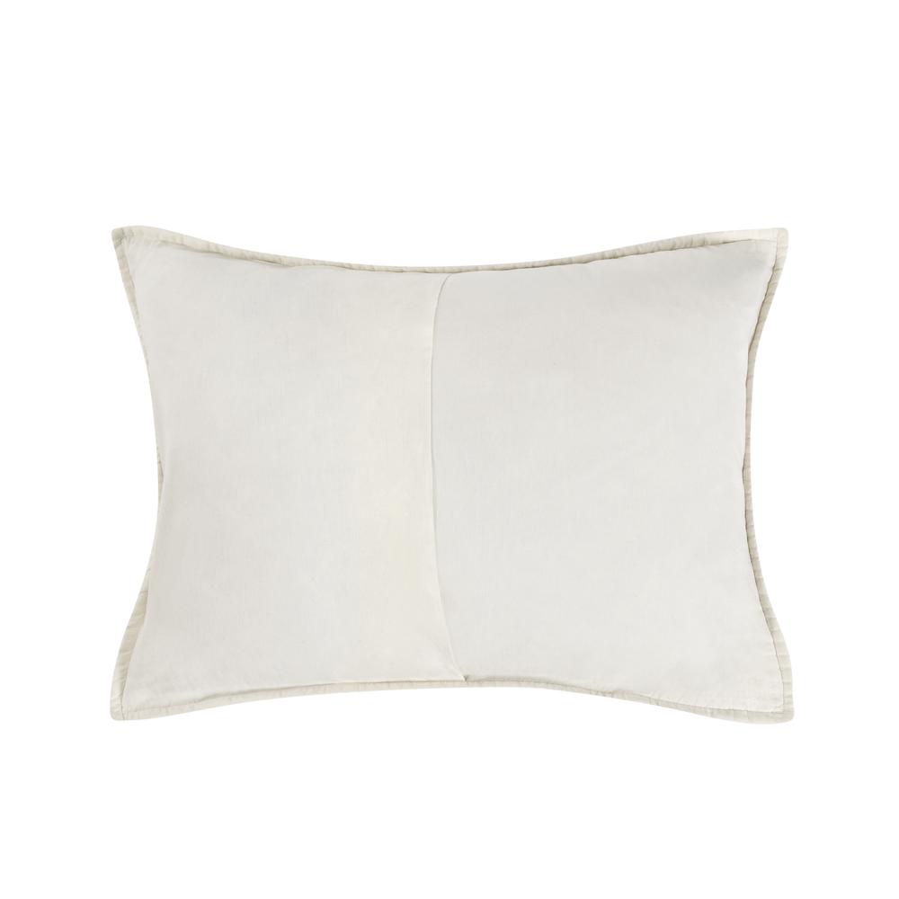 Abraham Cotton Linen Eggshell Beige Standard Sham. Picture 2