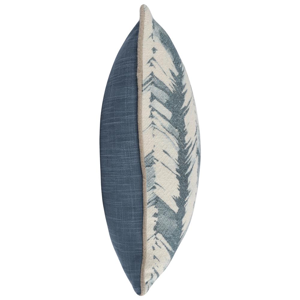 Eloa 20" Throw Pillow in Blue. Picture 4