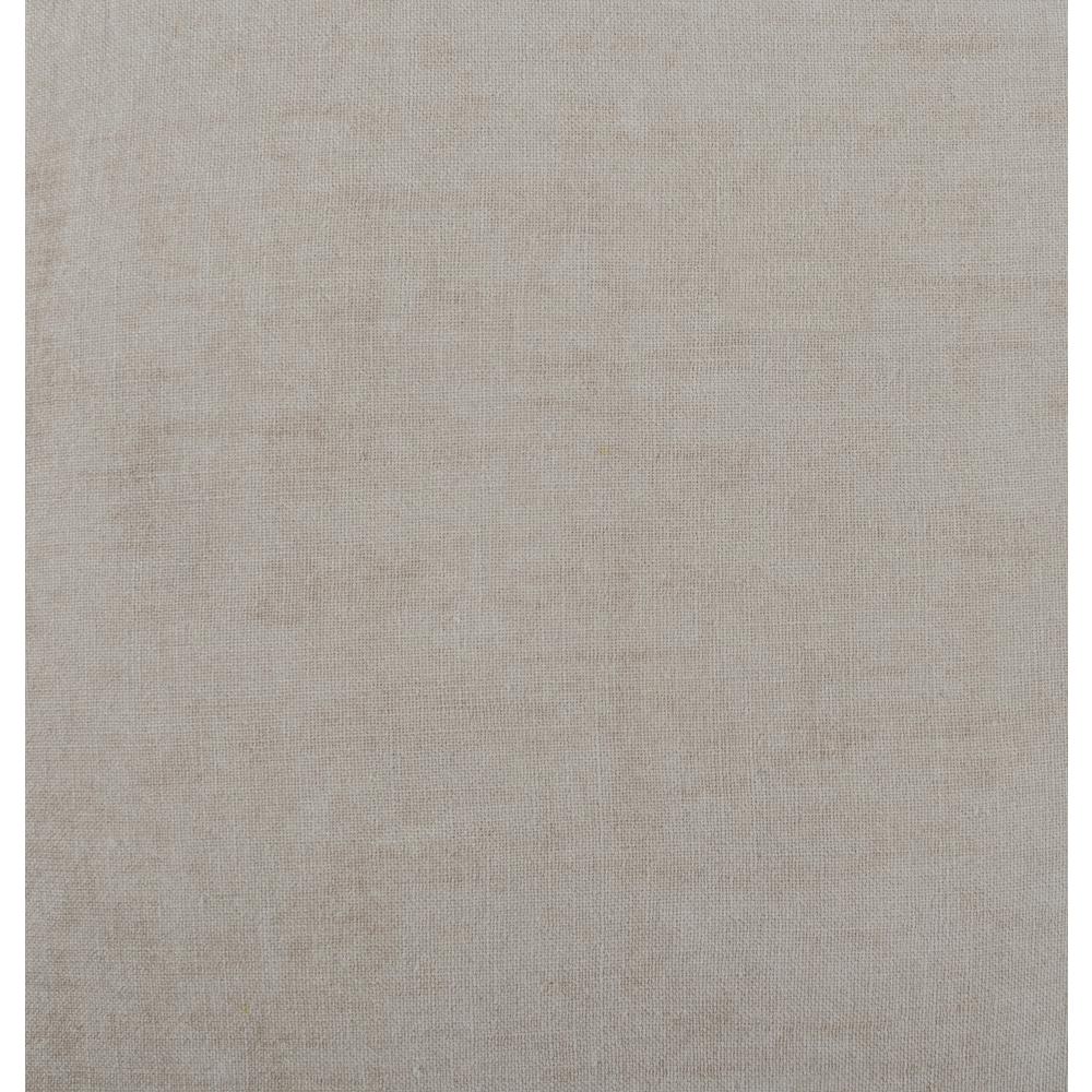 Amy  100% Linen 22" Square Throw Pillow in Natural Beige by Kosas Home. Picture 2