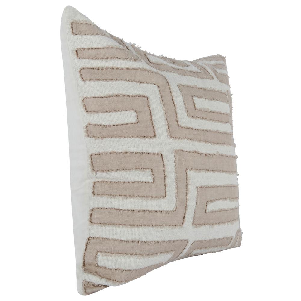 Kosas Home Mia Knitted 22" x 22" Throw Pillow, Natural Ivory. Picture 4
