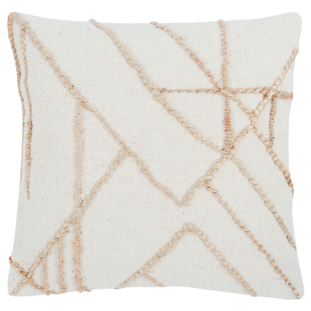 Adil 22'' Throw Pillow in Ivory by Kosas Home. Picture 1