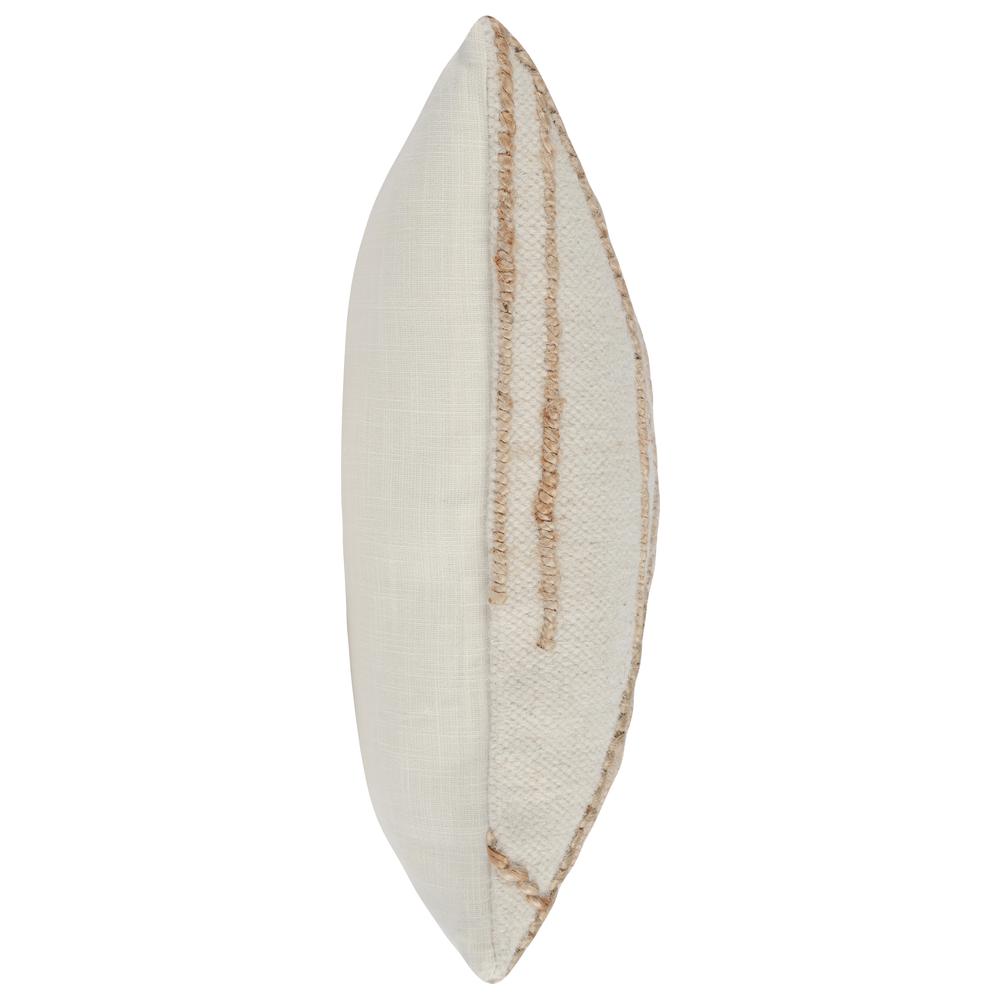 Adil 22'' Throw Pillow in Ivory by Kosas Home. Picture 3
