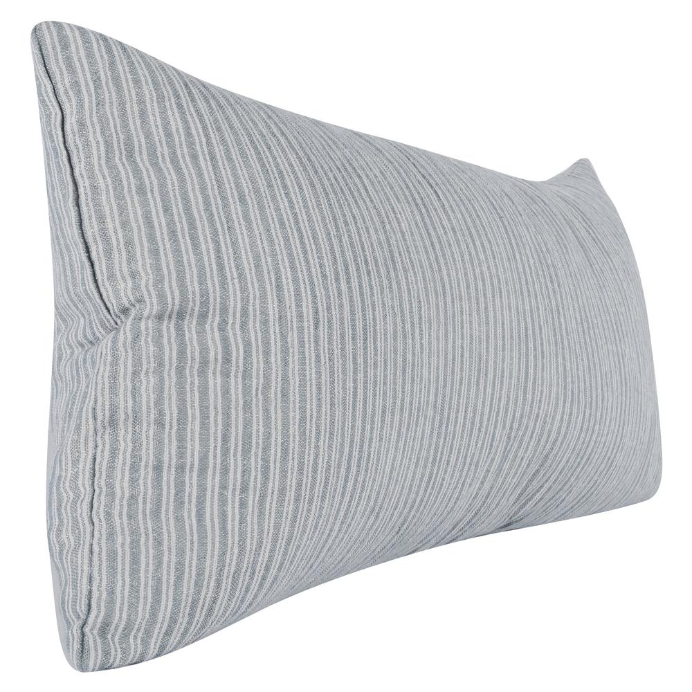 Camille Rectangular Throw Pillow, Ash Blue. Picture 4