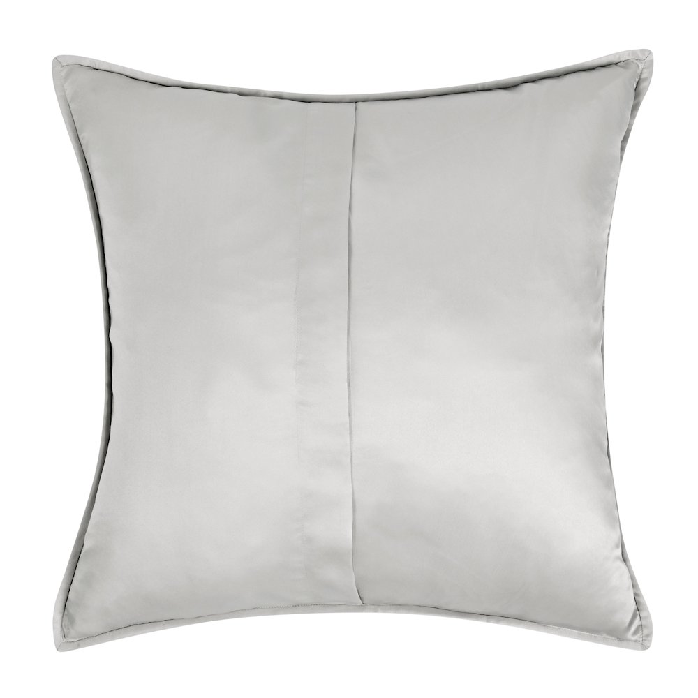 Winthrop 100% Sateen Silver Euro Sham by Kosas Home. Picture 2
