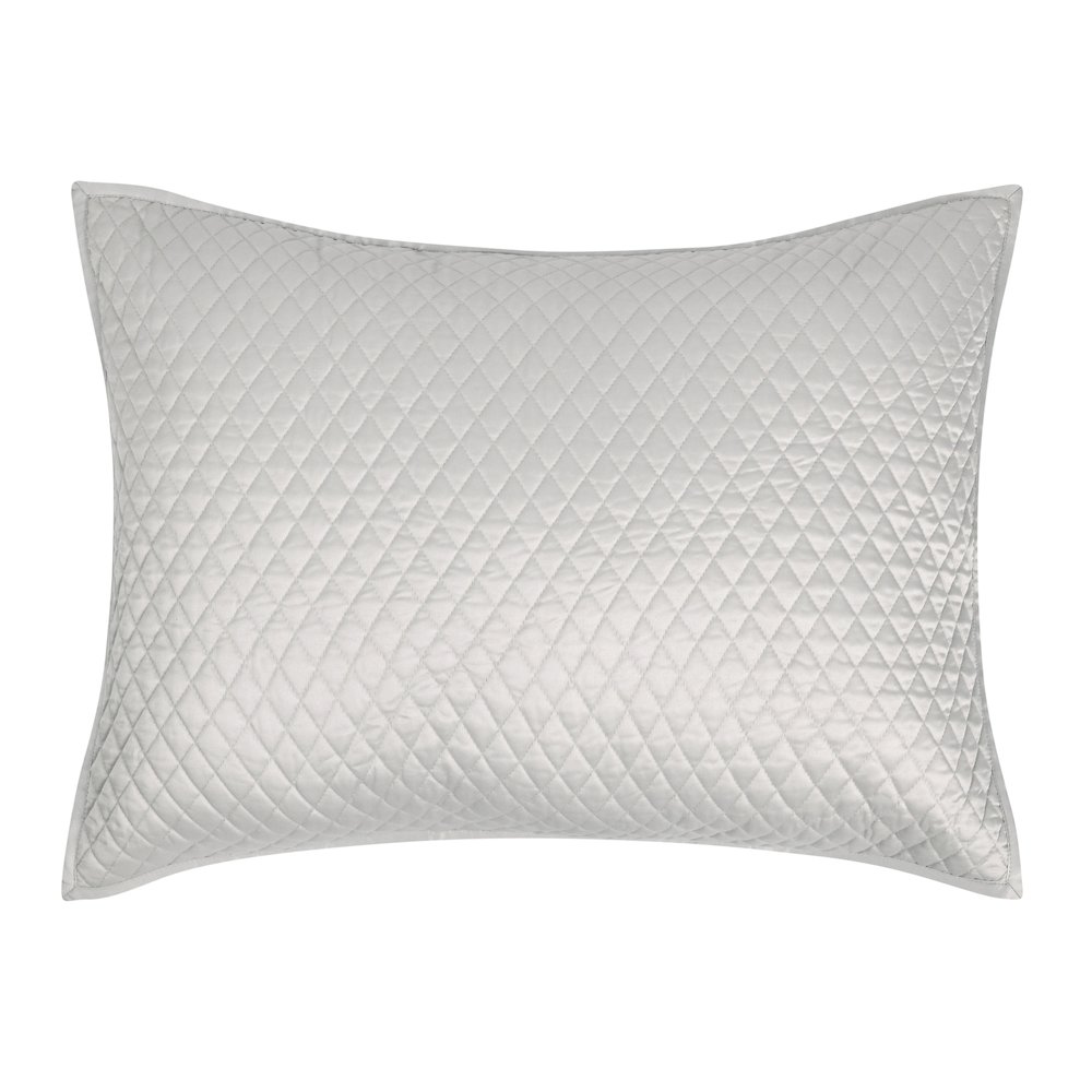 Winthrop 100% Sateen Silver Standard Sham by Kosas Home. Picture 1