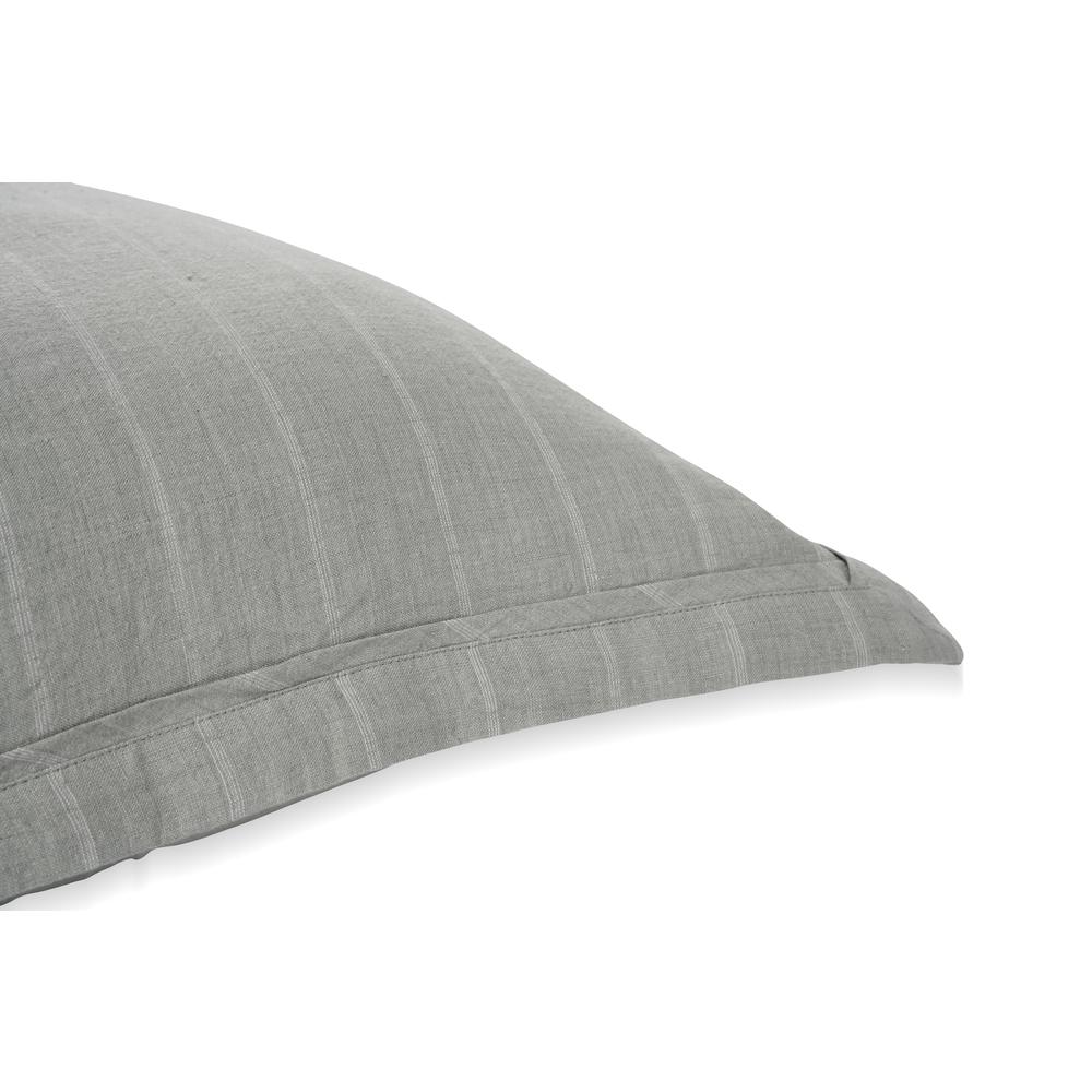 Kingston 100% Linen King Sham , Sage Green. Picture 2