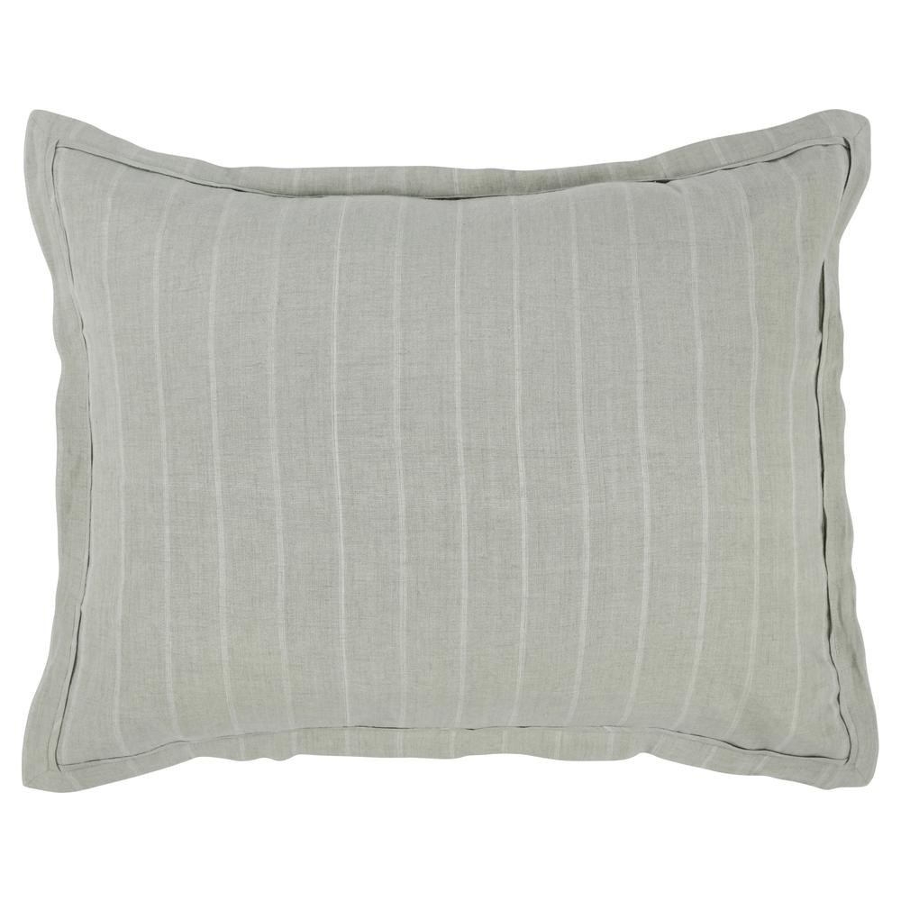 Kingston 100% Linen Standard Sham , Sage Green. Picture 1