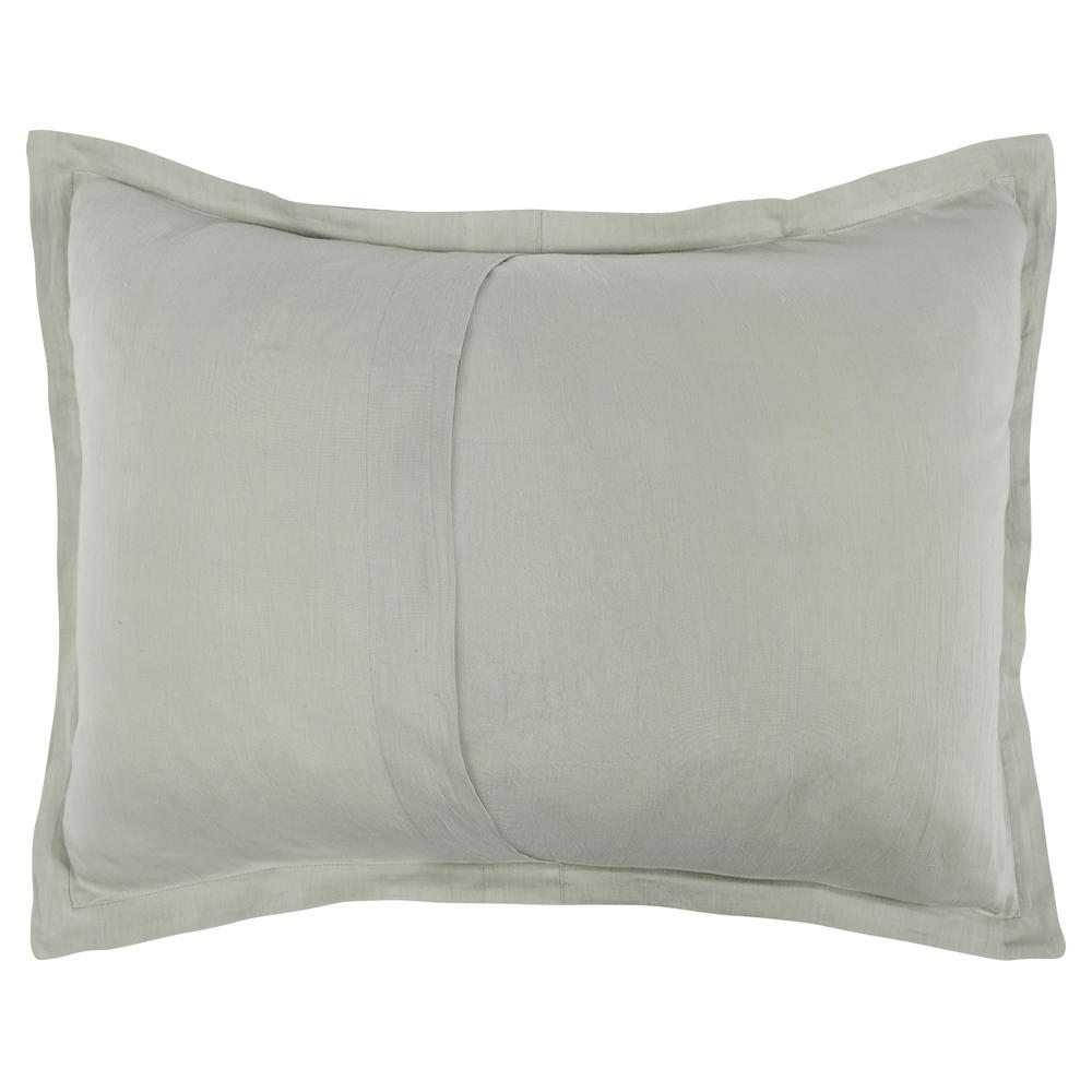 Kingston 100% Linen Standard Sham , Sage Green. Picture 2