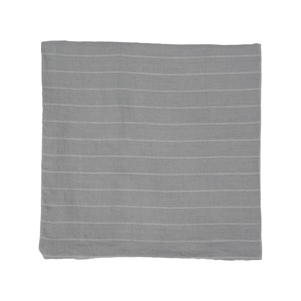 Monaco 100% Linen Queen Duvet , Blue. Picture 4