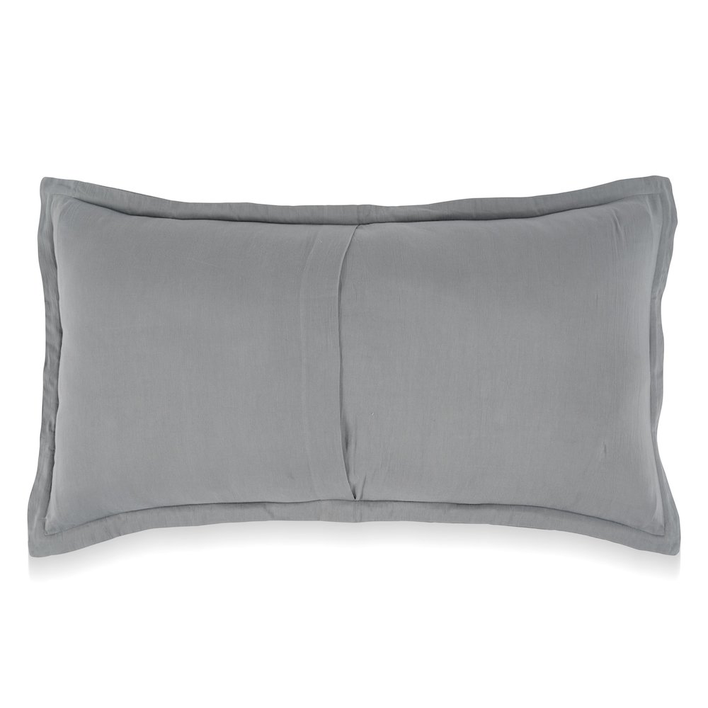 Monaco 100% Linen King Sham , Blue. Picture 2