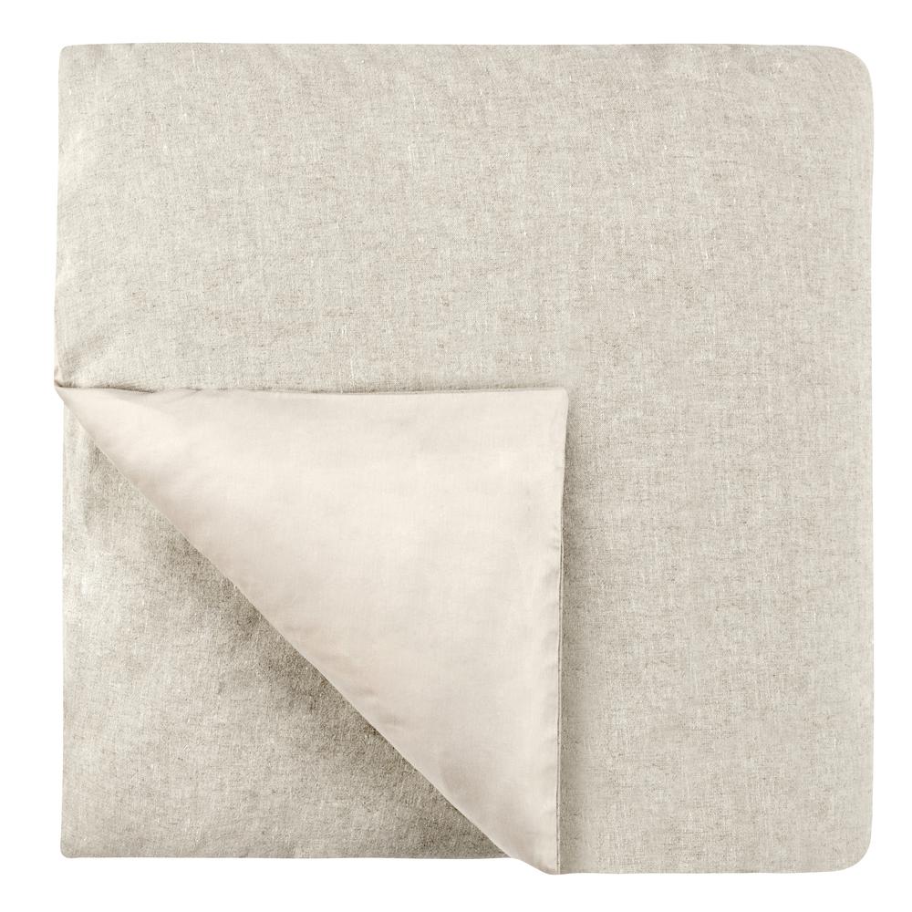 Talia Cotton Linen Blend Natural King Duvet. Picture 1