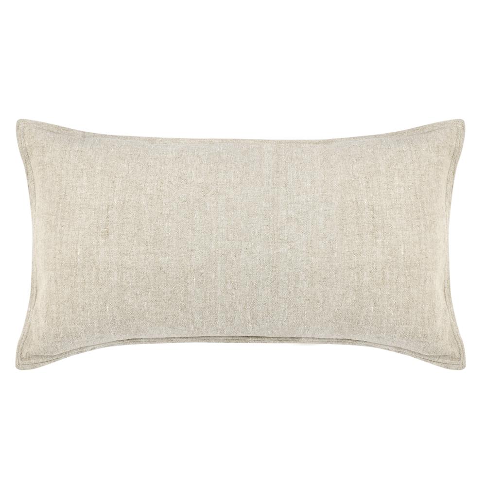 Talia Cotton Linen Blend Natural King Sham. Picture 1