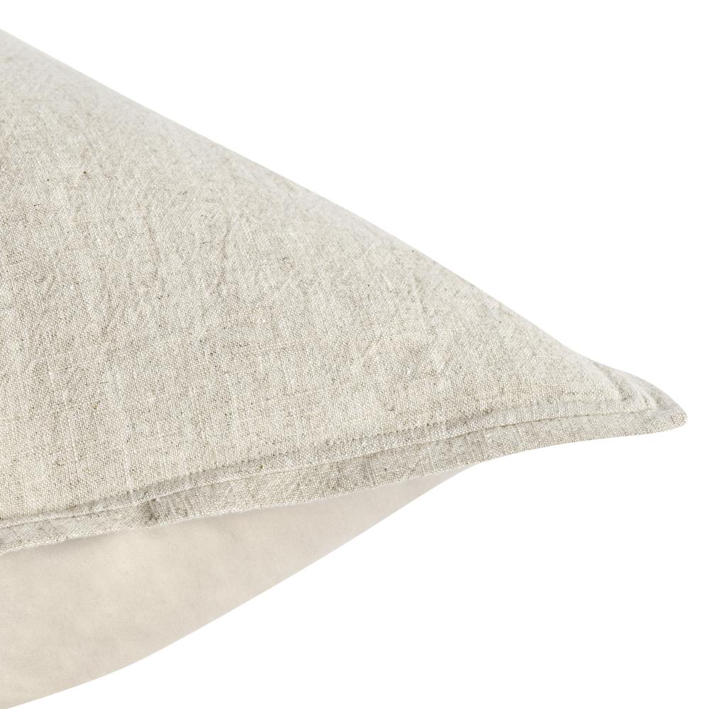 Talia Cotton Linen Blend Natural King Sham. Picture 3