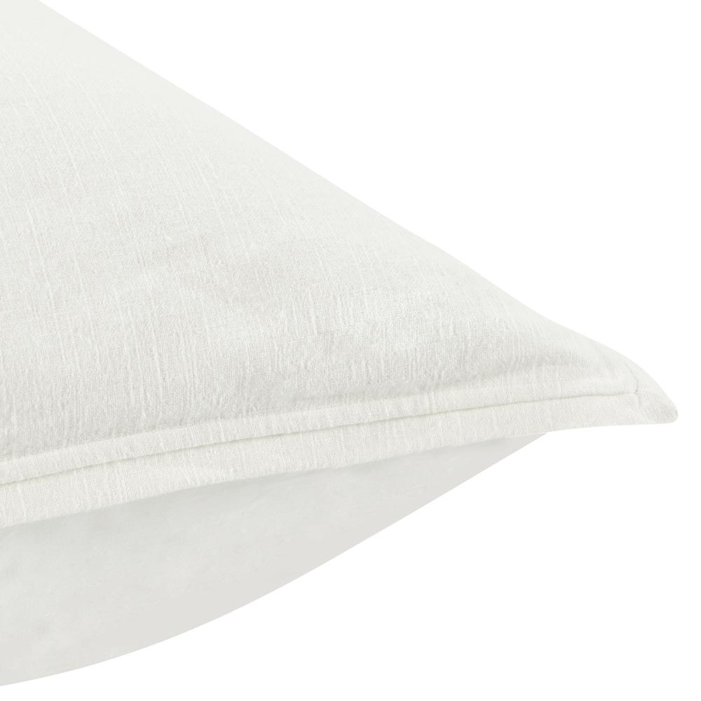 Talia Cotton Linen Blend Ivory Sham. Picture 4