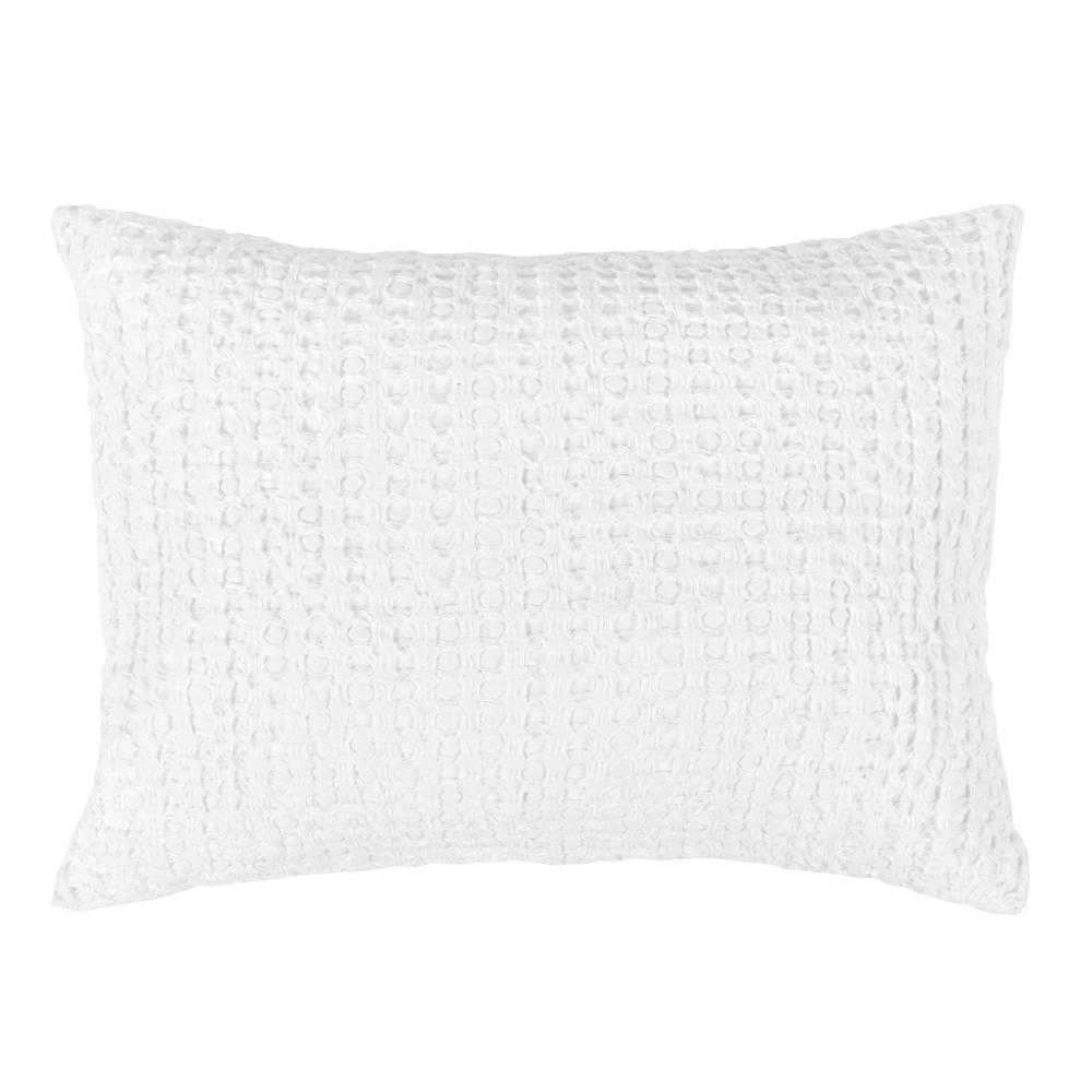 Claire Linen White Sham. Picture 1