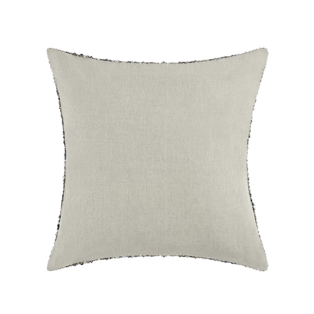 Porter 24" Woven Cotton Blend Throw Pillow, Black. Picture 4