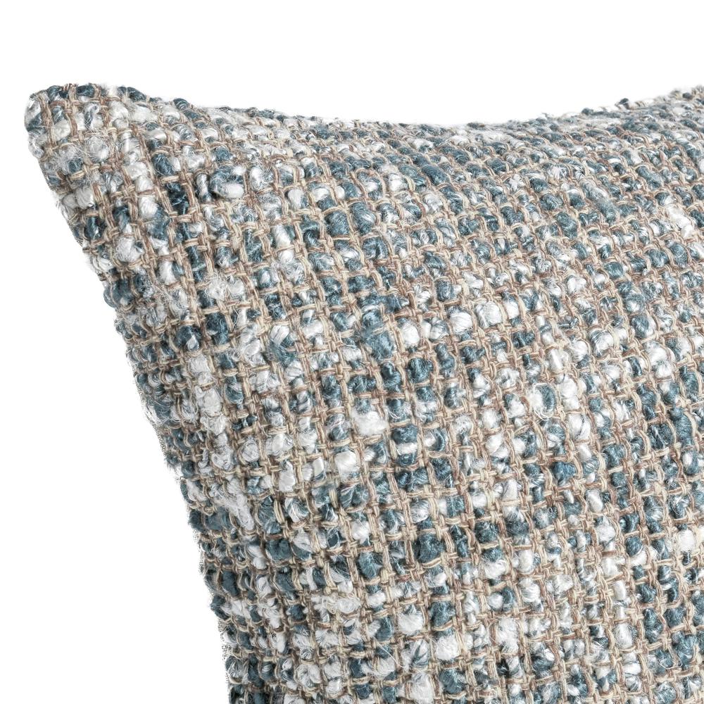 Porter 24" Woven Cotton Blend Throw Pillow, Black. Picture 5