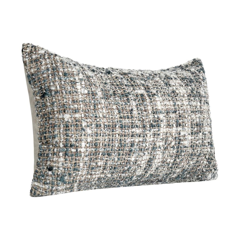 Porter 14"x26" Woven Cotton Blend Throw Pillow, Black. Picture 2