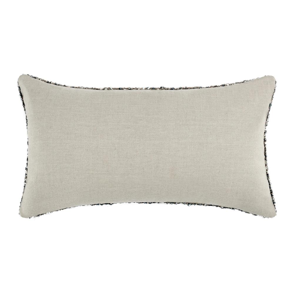 Porter 14"x26" Woven Cotton Blend Throw Pillow, Black. Picture 4
