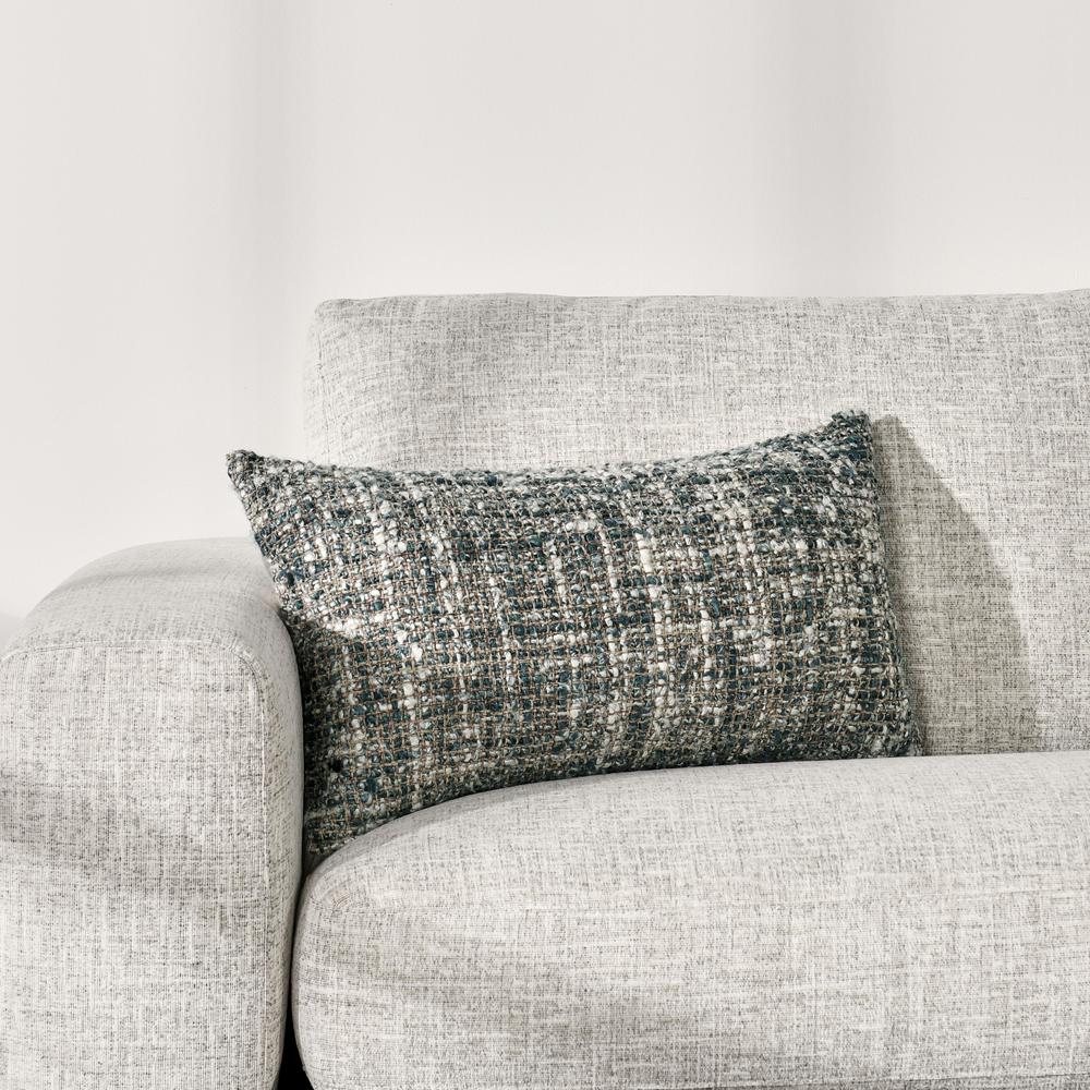 Porter 14"x26" Woven Cotton Blend Throw Pillow, Black. Picture 6