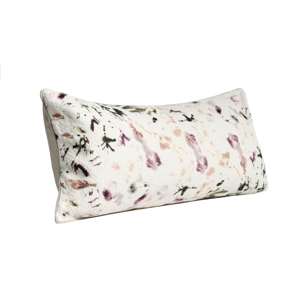 Cosmo 16"x36" Cotton Linen Blend Throw Pillow, Multicolor. Picture 2