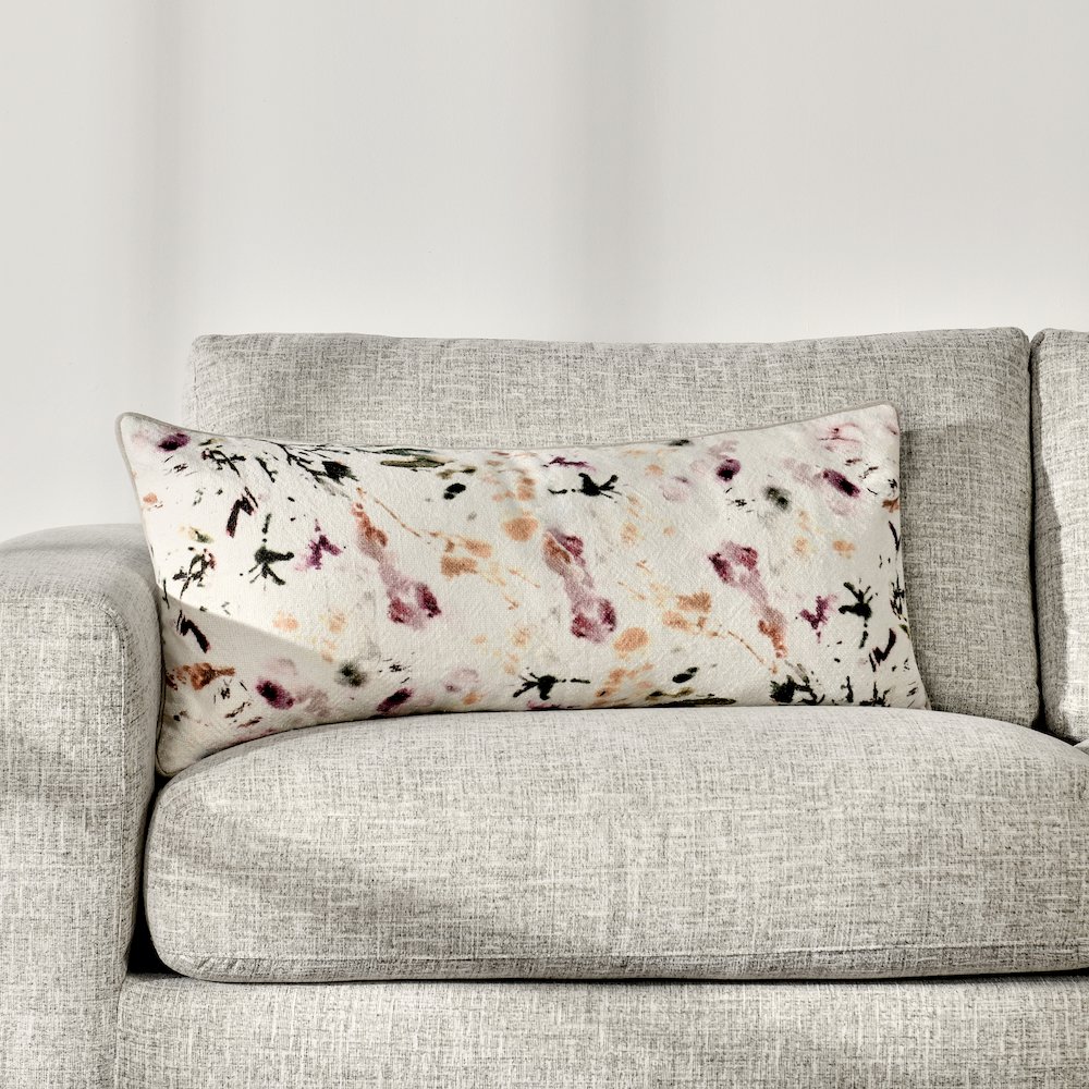 Cosmo 16"x36" Cotton Linen Blend Throw Pillow, Multicolor. Picture 6