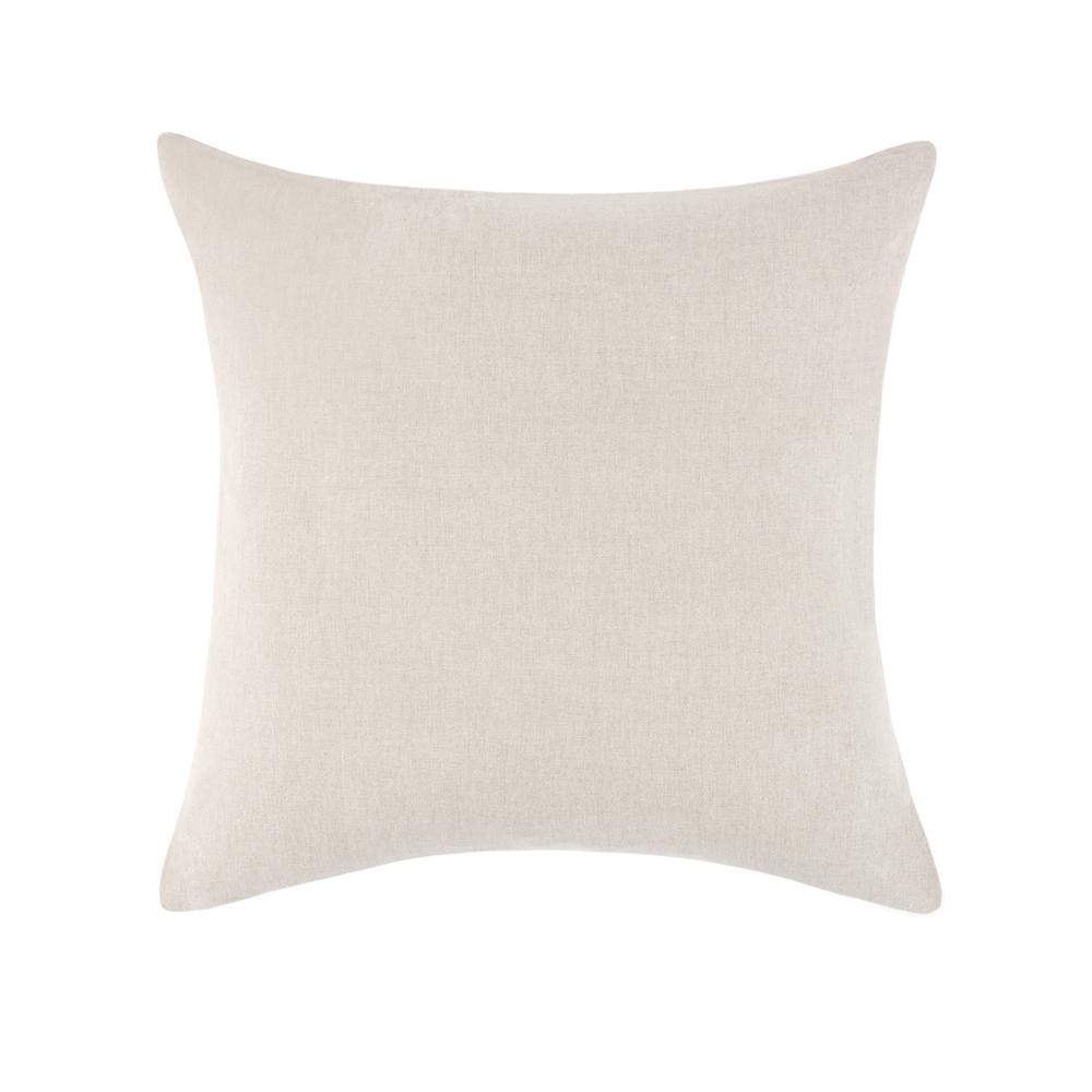 Marina 26" Cotton Linen Blend Throw Pillow, Beige. Picture 3