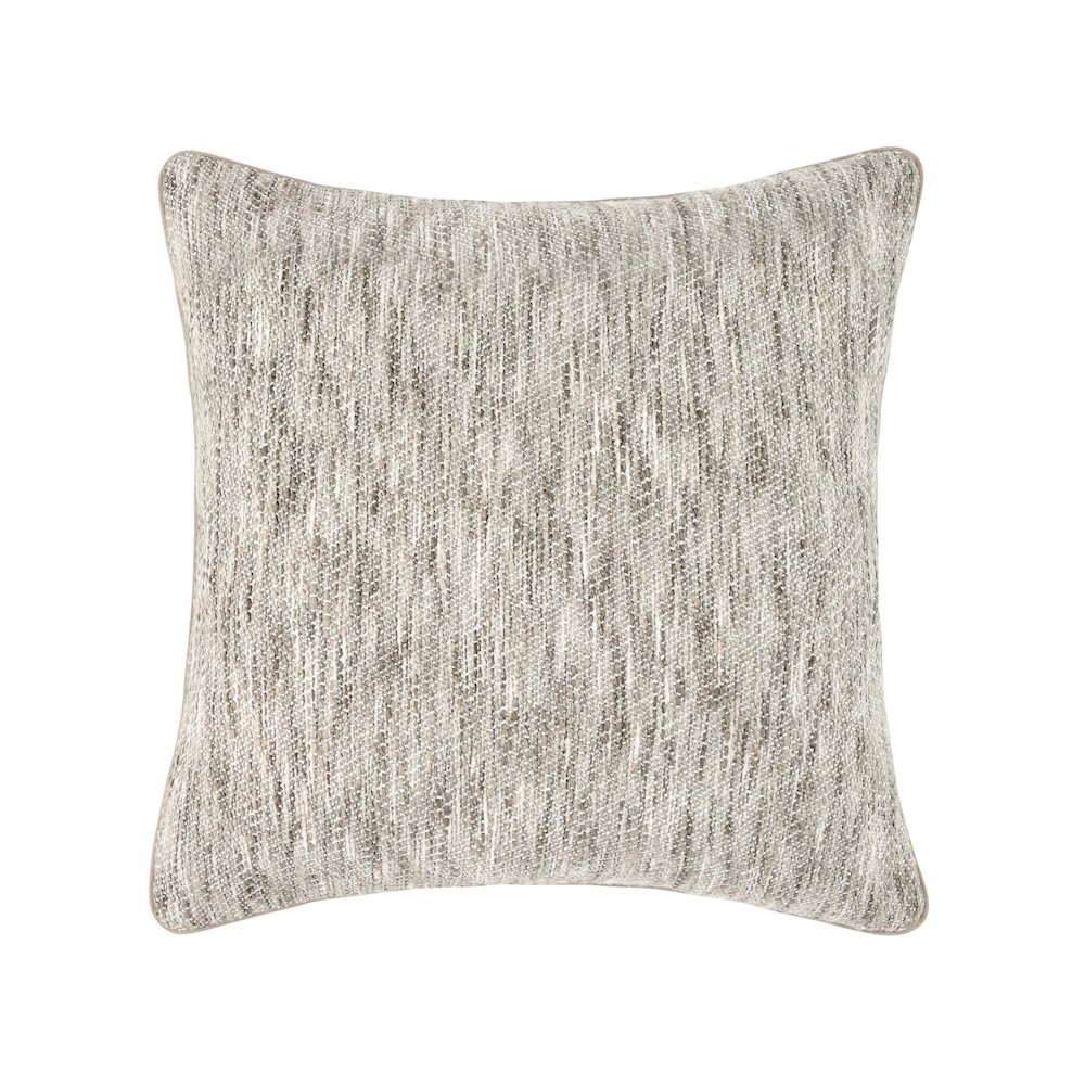 Sharma 22" Cotton Blend Throw Pillow, Beige. Picture 1