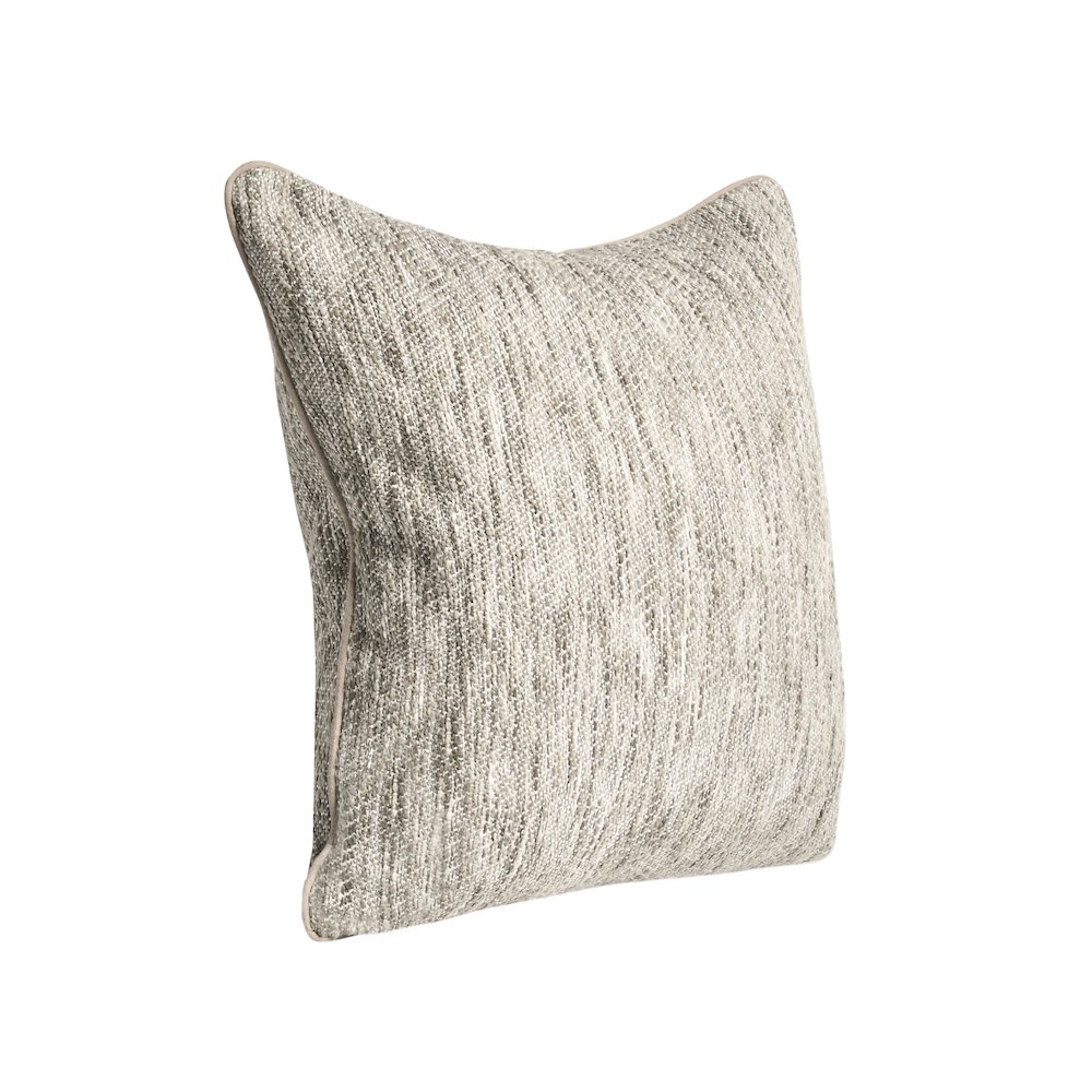 Sharma 22" Cotton Blend Throw Pillow, Beige. Picture 2